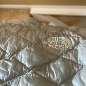 The North Face Light Gray Quilted Jacket